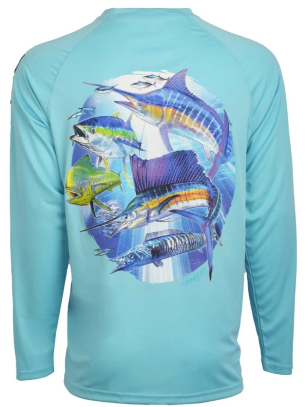 Bimini Bay Hook M' Long Sleeve Performance Tee UPF Fishing Shirt